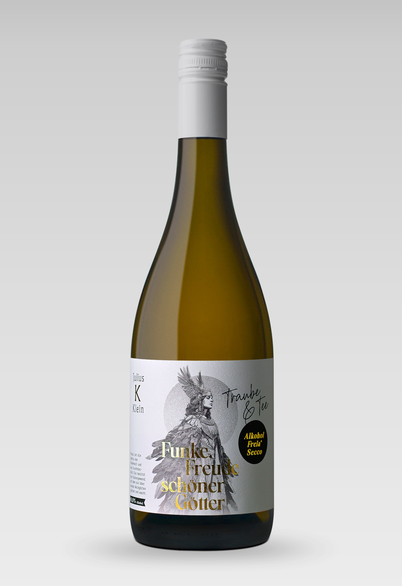 Titanweiss, Grafikstudio, Hanfthal, Weinviertel, Etiketten Design, Julius Klein, Flasche